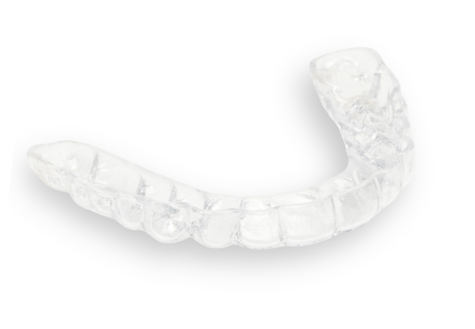 Detailed photo of Chomper Labs Hard showing thickness and durability night guard.